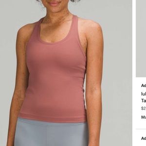 Lululemon Cool Racerback cropped 8 spiced chai